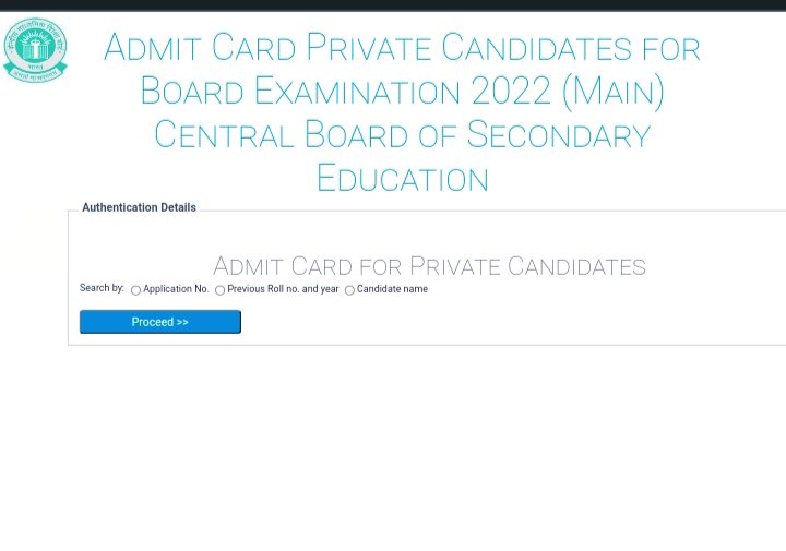 CBSE Private Candidates Admit Card Term 2 Exam 2022 Download - Tech CBSE