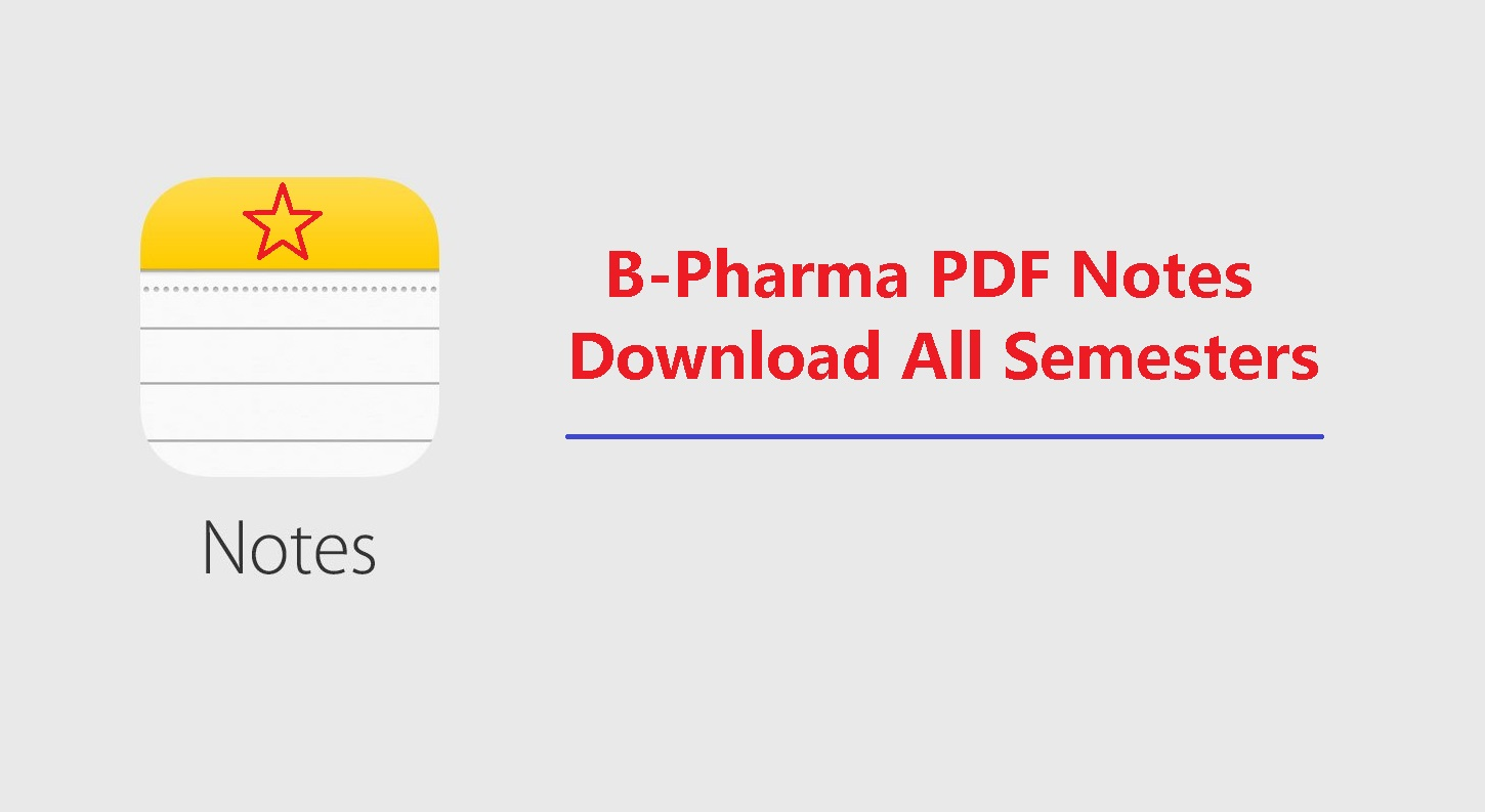 Carewell Pharma Notes PDF Free Download For Semester 1st, 2nd, 3rd, 4th ...